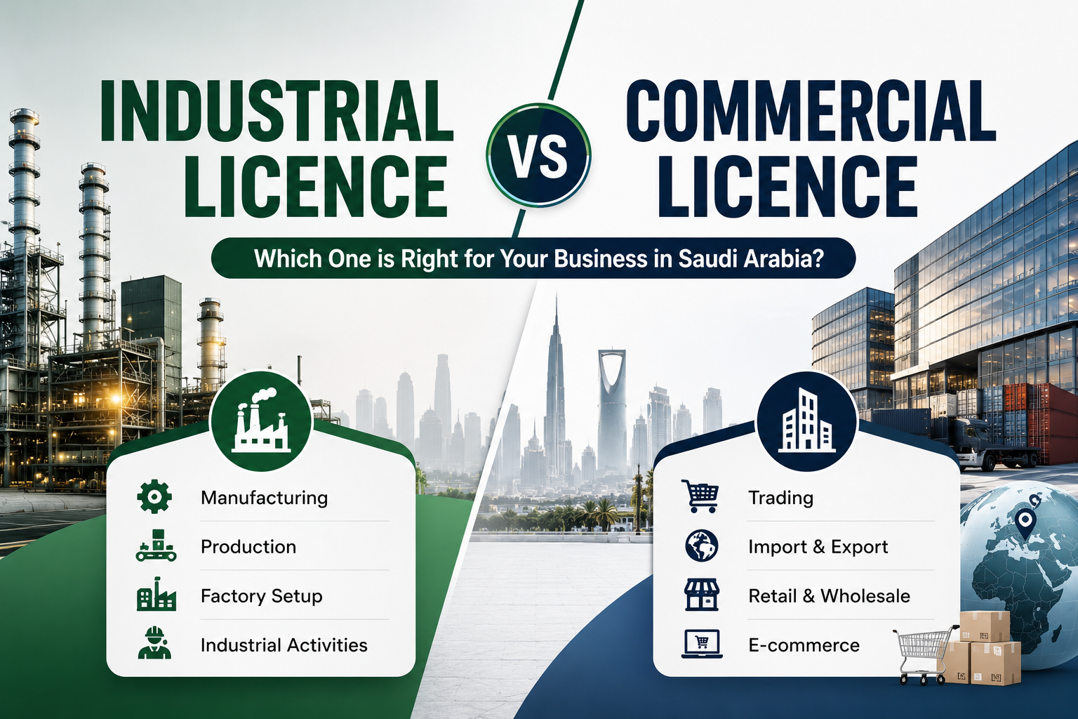 Industrial Licence and a Commercial Licence